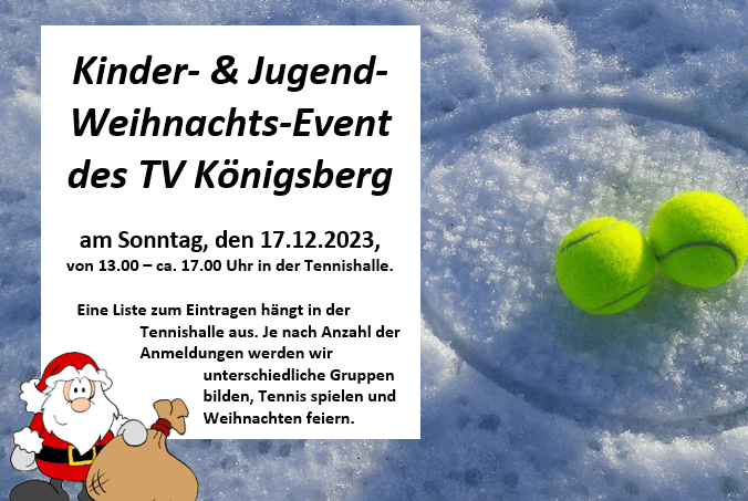 Kinder- & Jugend Weihnachts-Event der Tennisabteilung