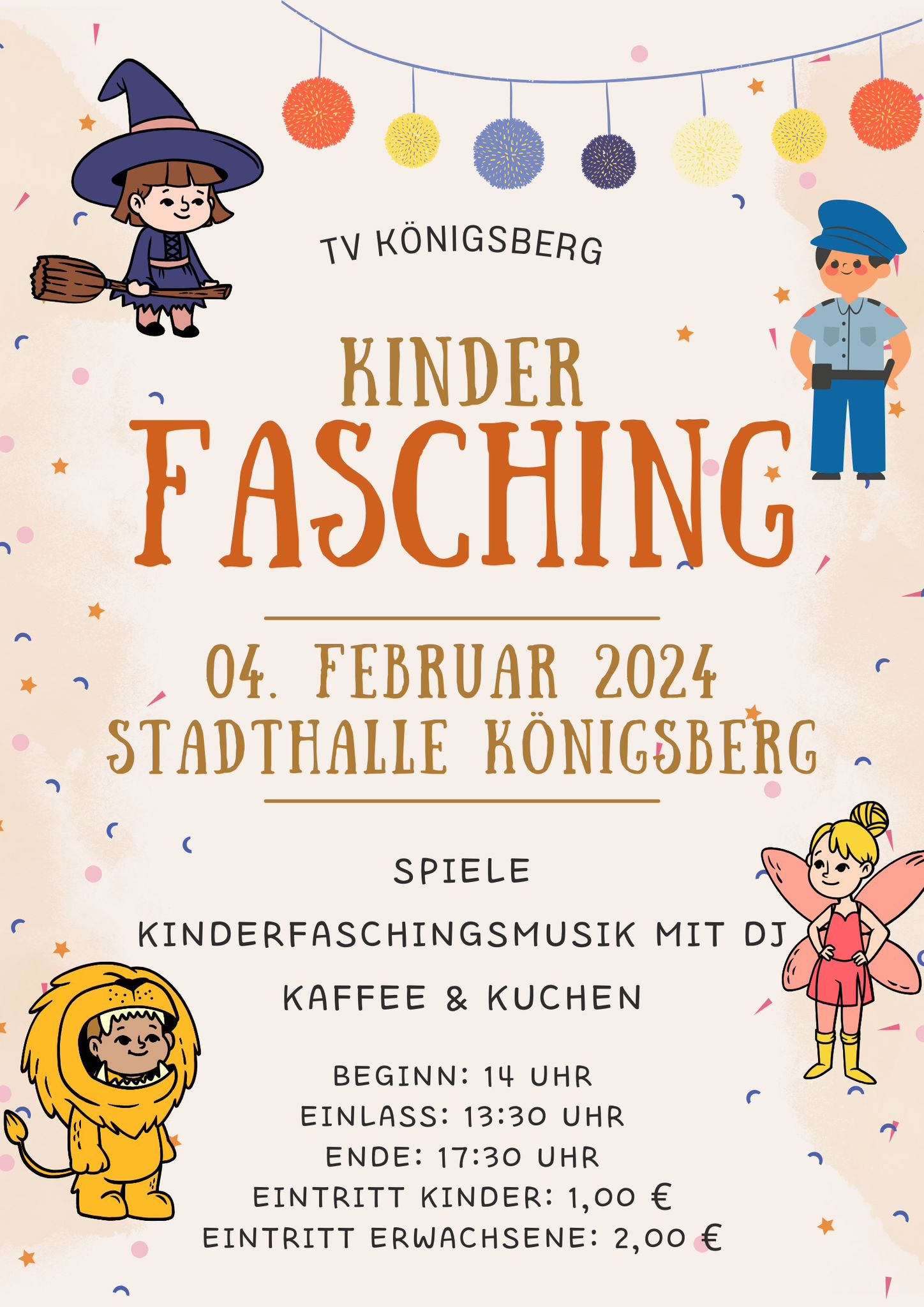 Kinderfasching beim TVK