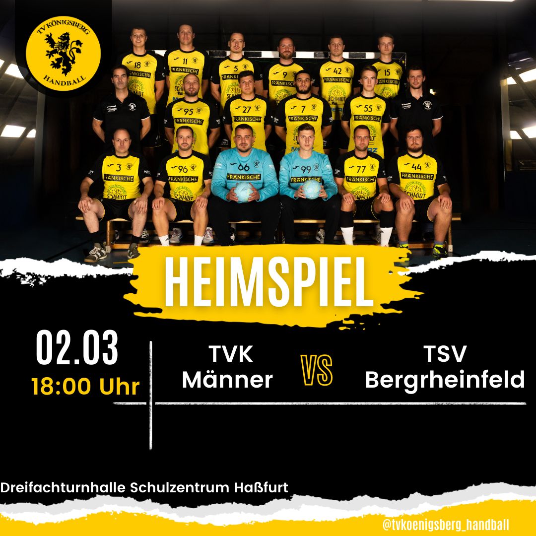 Handball Heimspiel gegen TSV Bergrheinfeld