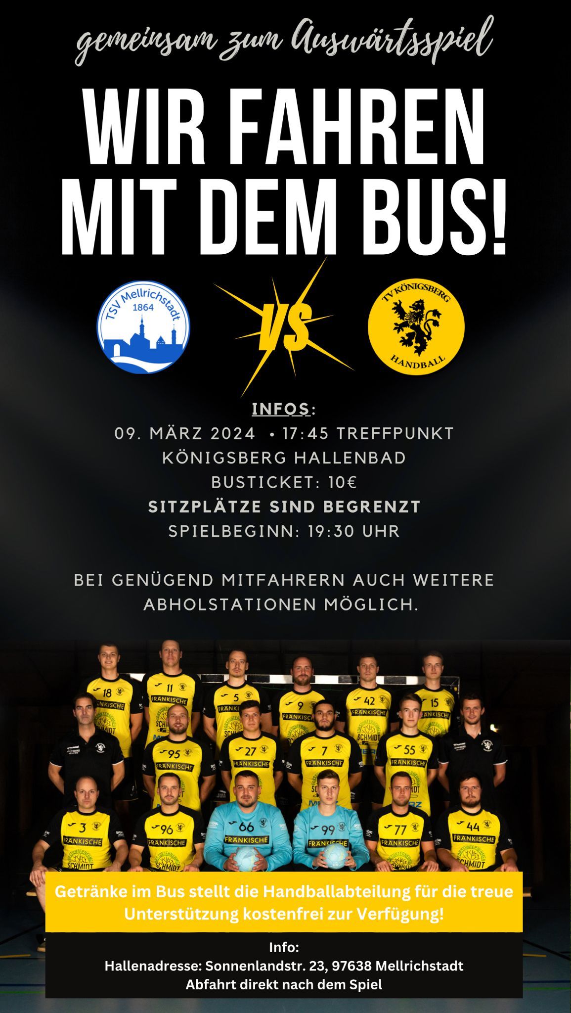 Mit dem Bus zum Auswärtsspiel